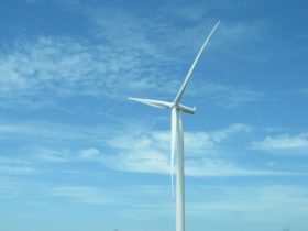 close up photo of white windmill